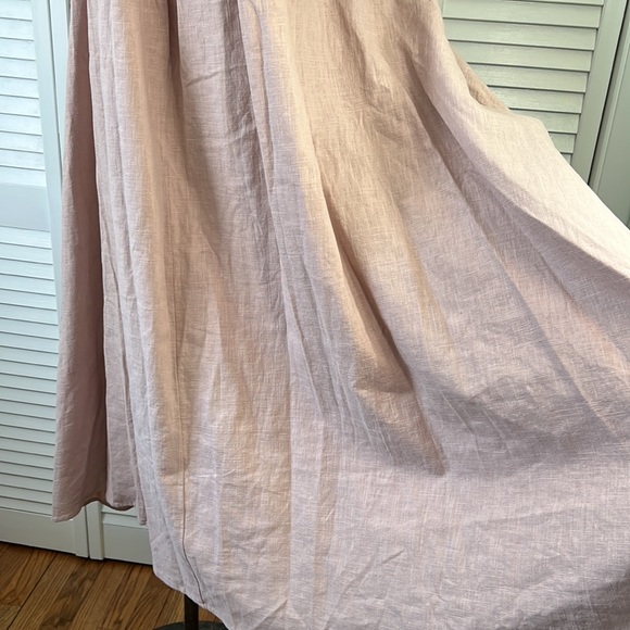 GIANNETTI 💯 LINEN MIDI DRESS SZ 2 - Picture 5 of 11